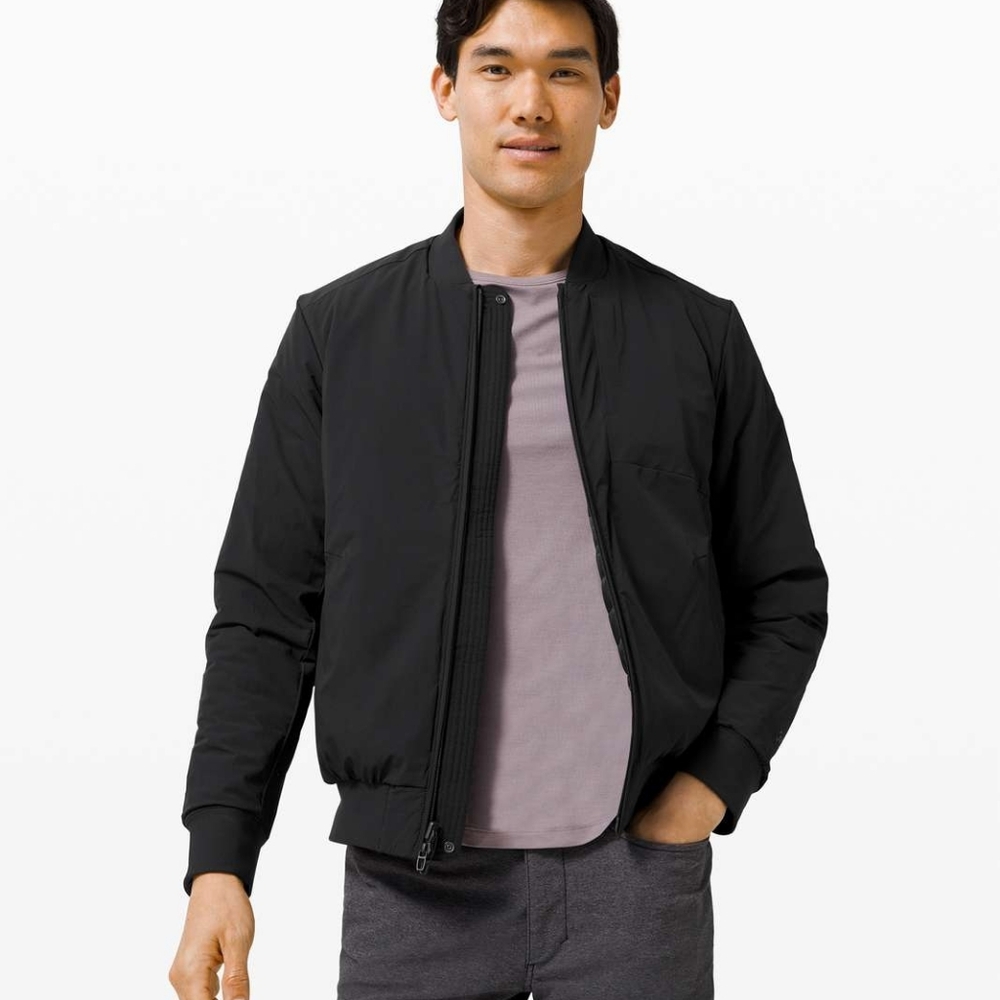 NWOT Lululemon Switch Over Reversible Bomber Black